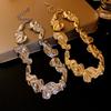 Punk Irregular Metal Necklace Women's Fashion Exaggerated Geometric Necklace Simple Gold Silver Collar Jewelry K-