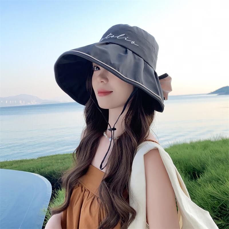 Women s Bowknot Bucket Sun Hat