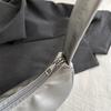 Niche texture underarm bag women, new summer messenger bag feeling cloud silver crescent shoulder bag