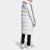 Adidas Originals Trefoil Long Down Coat With Side Stripes And Logo Print Men Outerwear White HI4659