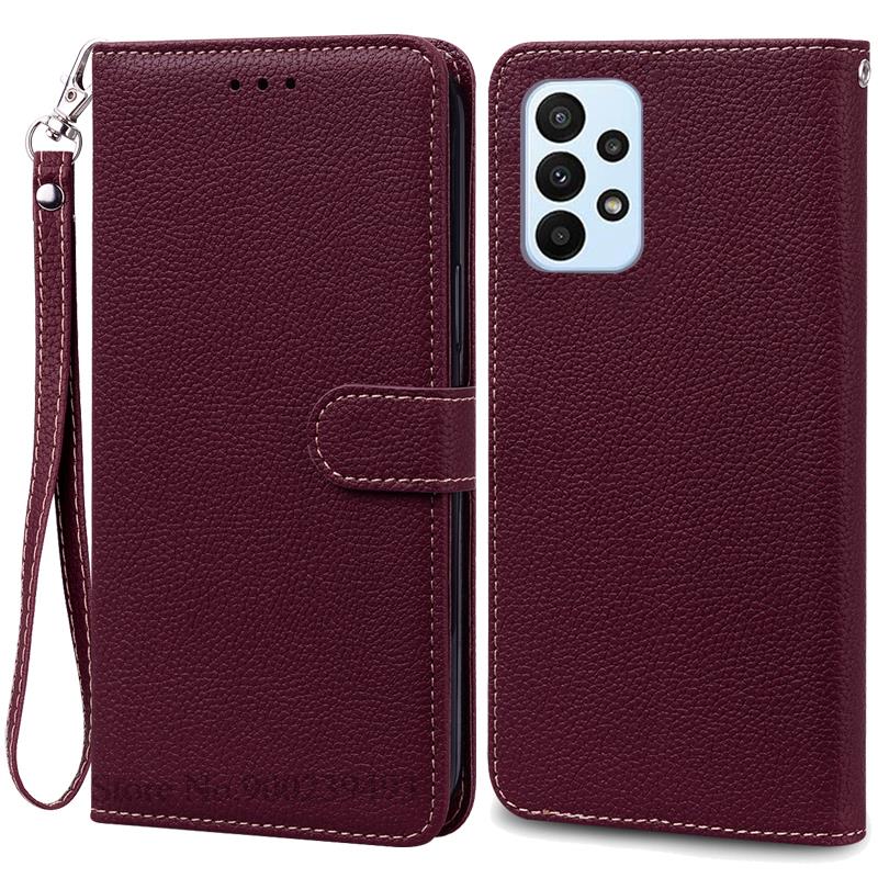 M13 4G SM-M135F Case For Samsung Galaxy M13 Case Leather Wallet Flip Case For Samsung M13 M 13 Case Soft Silicone Cover Fundas
