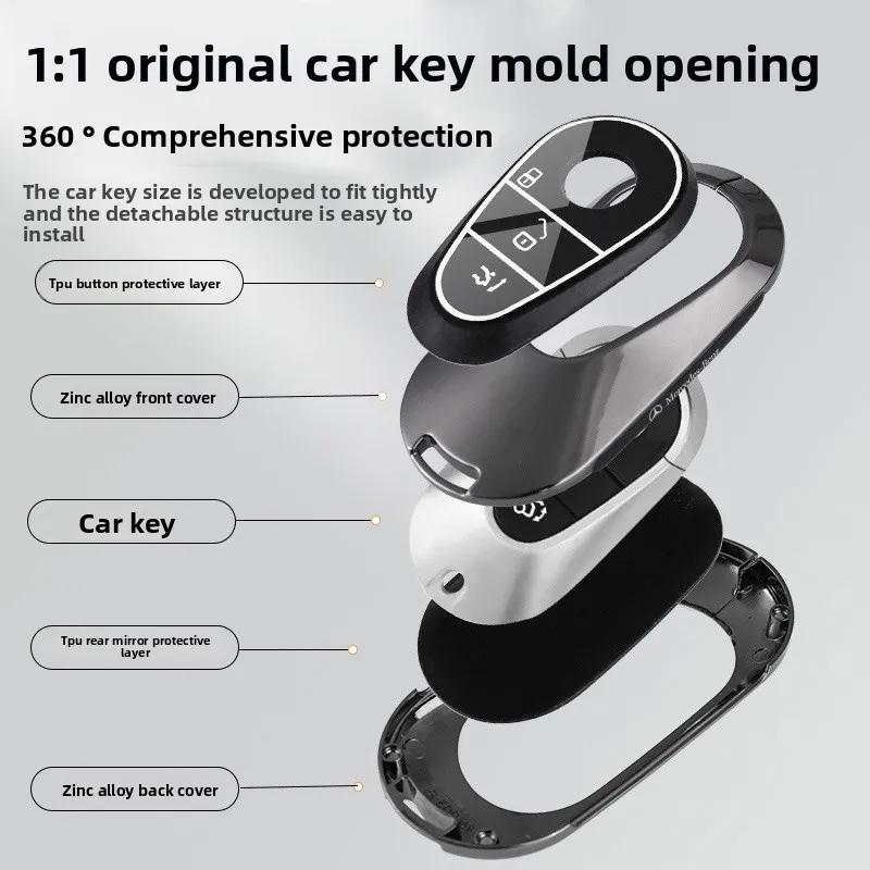 TGM3 for Mercedes Benz C S GLC EQE EQS Class W223 X254 V297 V295 W206 S206 X206 Car Key Fob Case Cover ACCESSORIES