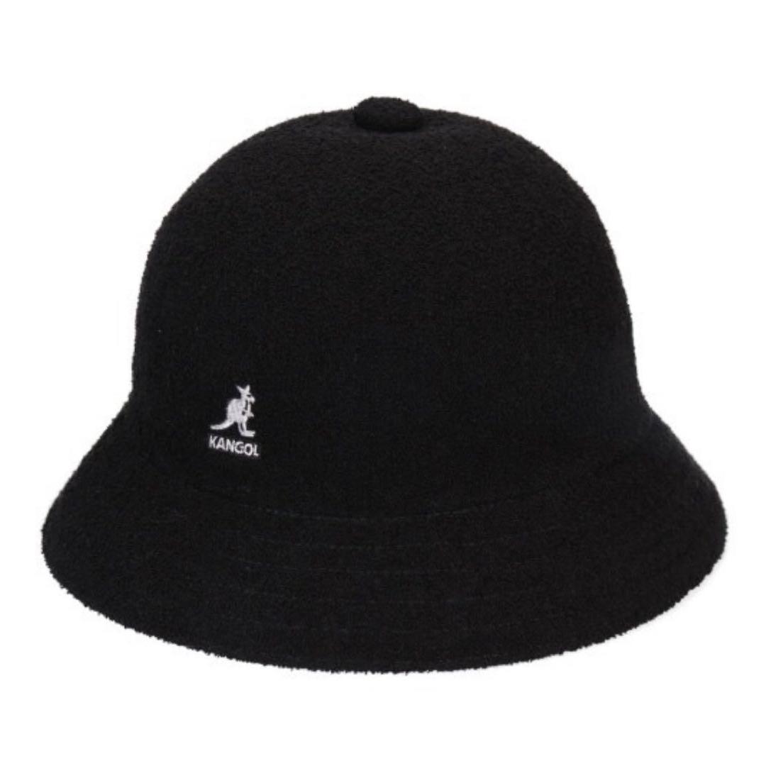 Used Kangol Bucket Hat Bermuda Casual Black M