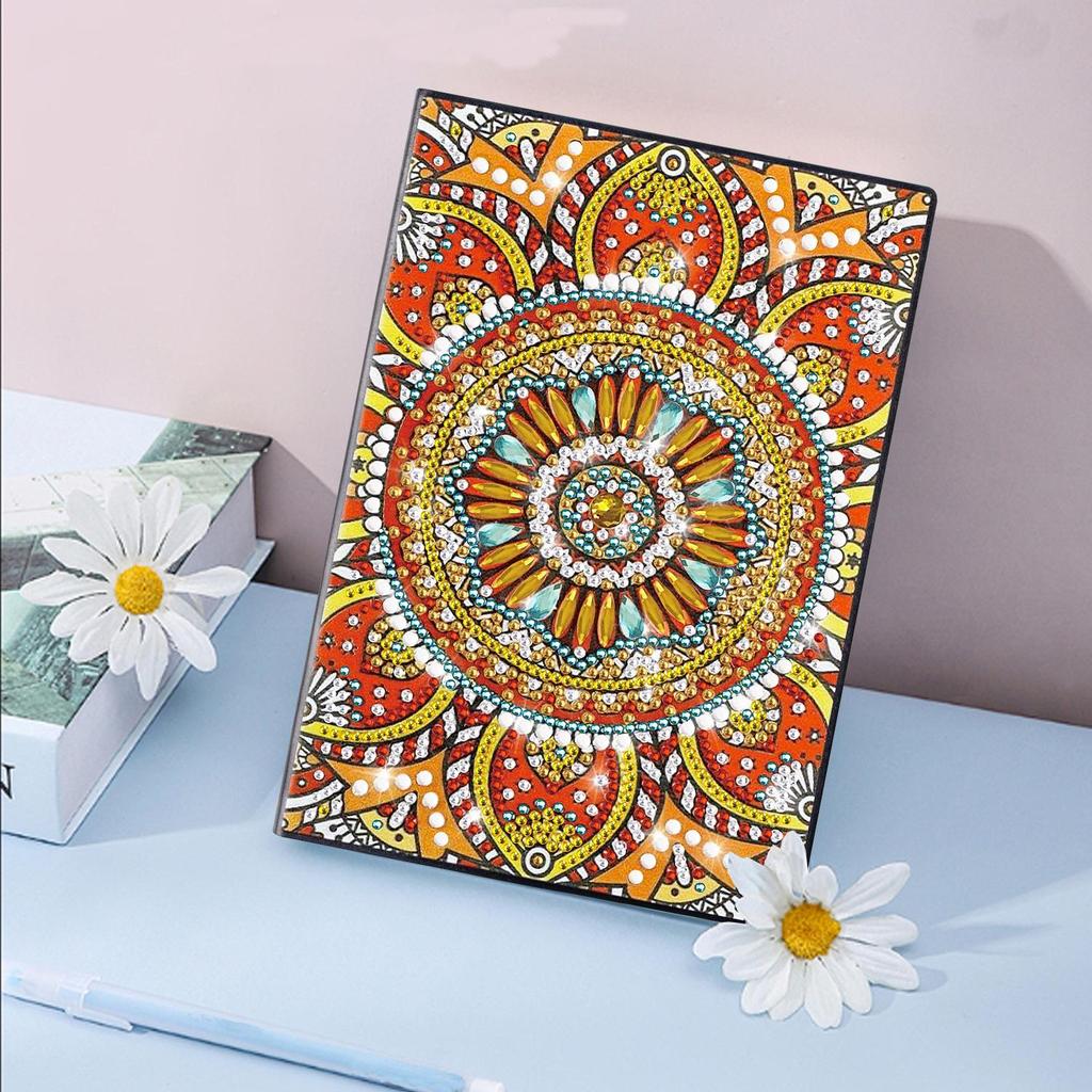 Handmade DIY Xian Porcelain Diamond Painting Notebook: Creative Educational Toy & Gift for Elementary Students, Teachers, and Kids with Stickers