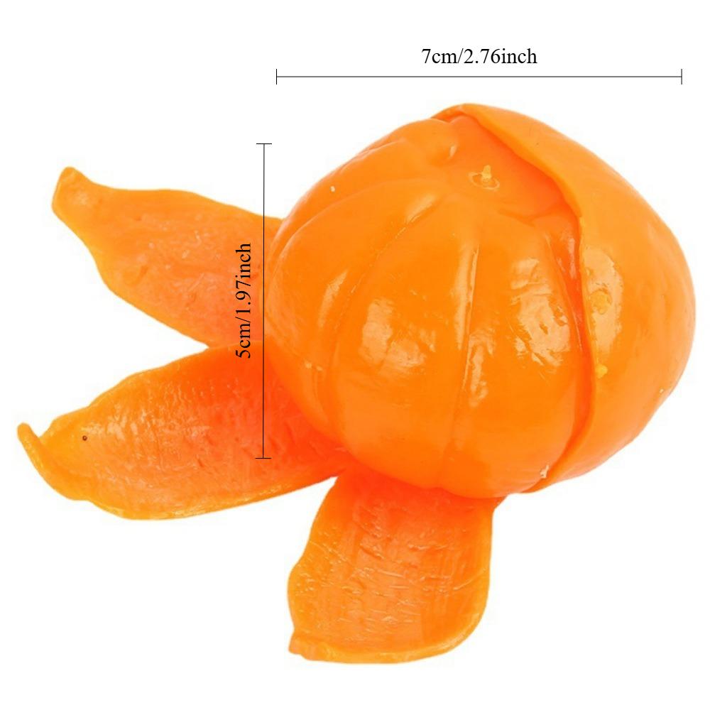 Squishy Kawaii Tangerine Work Study Fidget Toys Squishies Slow Rising Stress Relief Squeeze Toys for Kids Adults Squeeze Gift