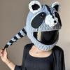 Helmets Cover Motorcycle Cute Cartoon Motorbike Helmet Hat Knitted Handmade Crochet Craft Protective Cover Helmets Accessories