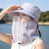 Sun Protection Hat with Face Neck Cover Breathable Four Way Stretch Outdoor Cap UV Block Headwear for Fishing Hiking Camping Cap