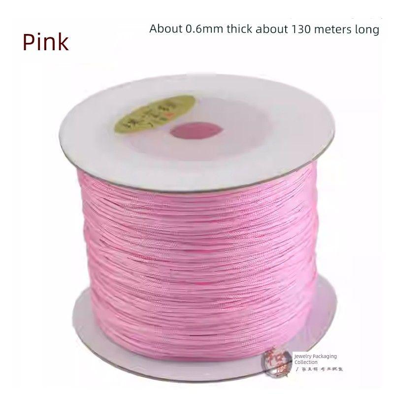 

DIY Square Tool Chinese Knot Wire Braided Rope 71.5 Jade Line (pink)