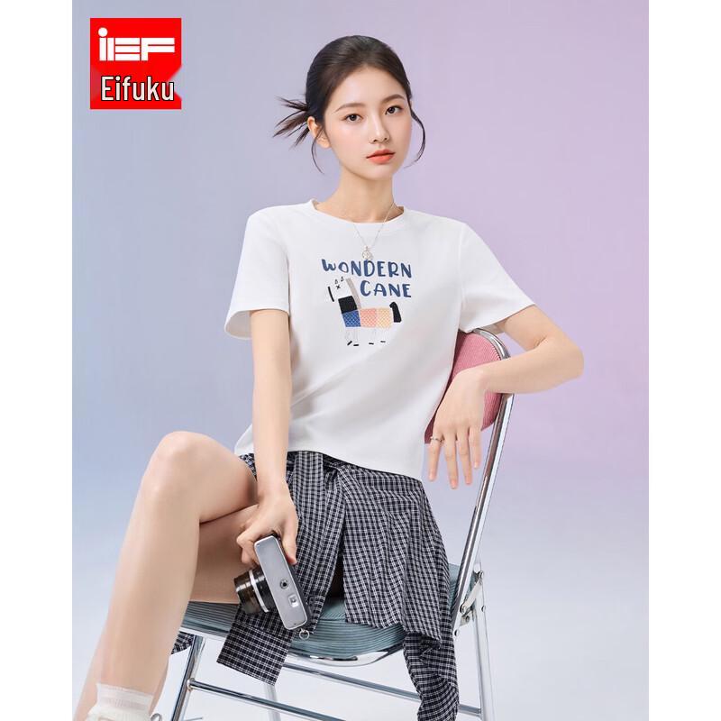 IEF Women s Casual Round Neck T-Shirt S