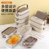 Stainless Steel Lunch Box 304 Food Container Multi-Layer Insulated Bento Students Office Portable DIY Customizable