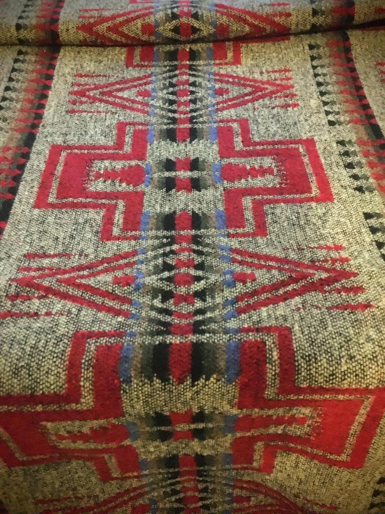 Jacquard Thick Fabric Ortega Pattern Native American Pattern Fabric Fabric Scraps Denim Remake Interior Handmade Voice Foundation of Indigenous