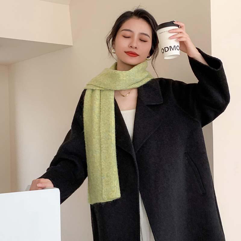 

Зимний новый высококачественный теплый шарф женский зимний вязаный утолщенный шарф из искусственного кашемира темпераментная шаль 155