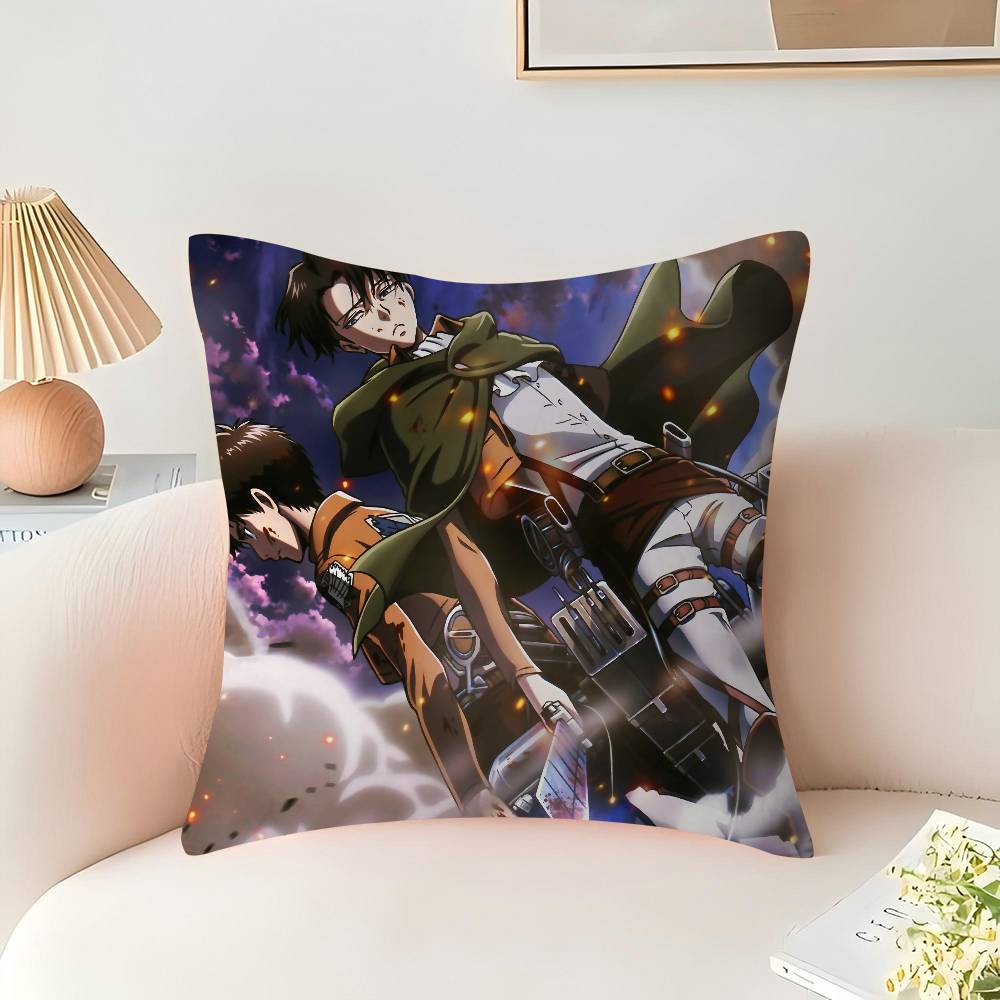 

Anime A-attack on titan Stitch Lucky Dragon pillow cover sofa cushion cover home room decoration children gift 16x16Inch