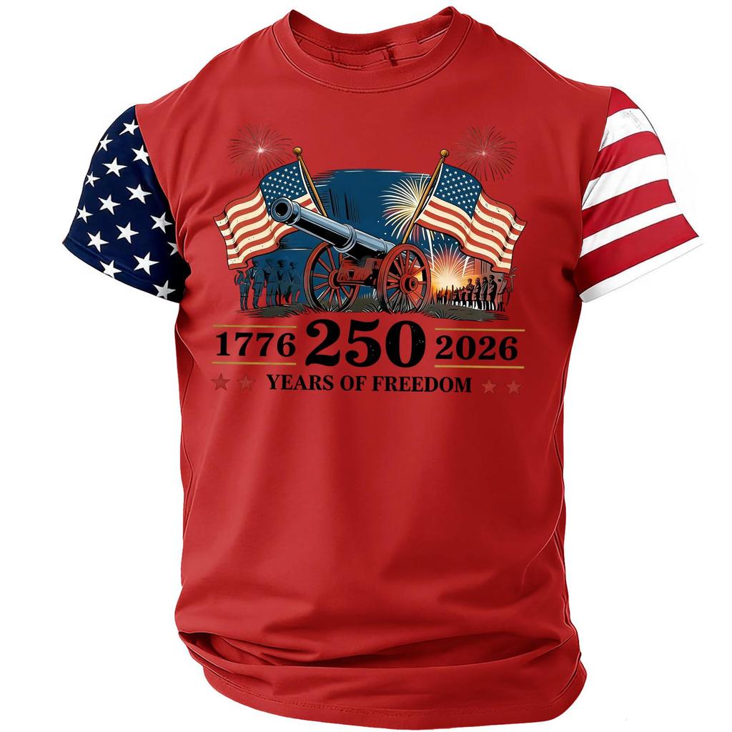 Men's Casual Round Neck Lightweight Breathable Short-Sleeve Top
