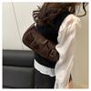 Y2k Pu Leather Shoulder Bag Vintage Zipper Handbag Trendy Women's Armpit Bag  Spicy Girls