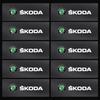1/5/10Pc Car Interior Random Stickers Car Steering Wheel Emblem Styling for Skoda Fabia Kodiaq Kamiq Superb Yeti Octavia Enyaq Rapid Karoq Derivati