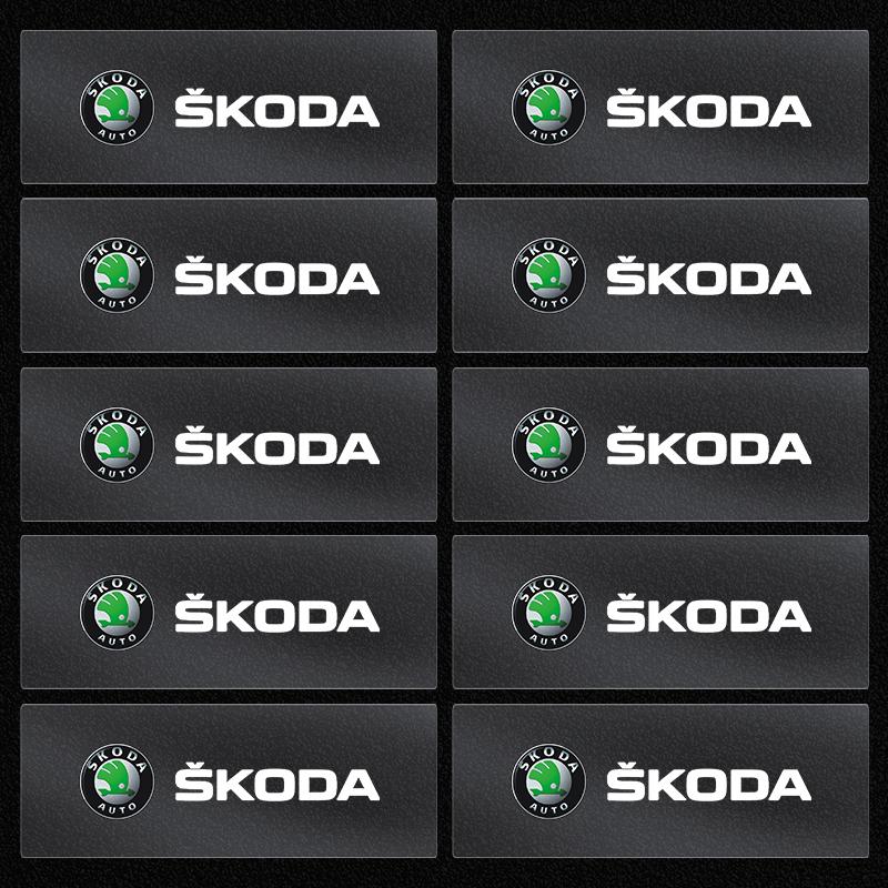 1/5/10Pc Car Interior Random Stickers Car Steering Wheel Emblem Styling for Skoda Fabia Kodiaq Kamiq Superb Yeti Octavia Enyaq Rapid Karoq Derivati