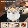 3-liter Pressure Cooker Aluminum Alloy Material with Safety Valve Anti Scald Handle for Safe Cooking Kitchen Cookware Accessory