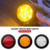 6 LED Indicators 12V 24V Round Trailer Side Marker Light Yellow White Red For Trucks Clearance Lights Truck Turn Signal Lamp