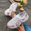 Spring/Summer Women's Fly Weaving Mesh Sports Shoes Thick Soled Lightweight Casual Shoes Running Shoes Student Shoes