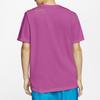 Jordan T Shirts Men's Fuchsia Crew Neck Moderate Straight Fit CJ6205-623