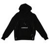 Zenith Black Basic Logo Zipper Front Fleece Hoodie (Black)