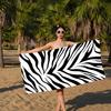 Dalmatiner Kuh Zebra Textur Badetuch Mikrofaser Weich Wasserabsorbierend Atmungsaktiv Für Mädchen Kinder Dekorative Cartoon Strandtuch