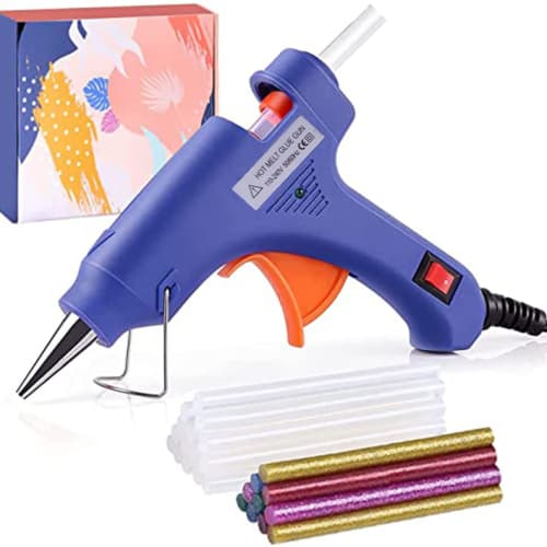 TOPIND Mini Hot Melt Glue Gun Kit with 30 Glue Sticks for DIY, Crafts, and Quick Home Repairs (20W)