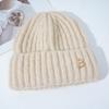 New Hat for Women's Warm Winter Knitted Hat Korean Version of Versatile Big Head Circumference Windproof Ear Protection Wool Hat