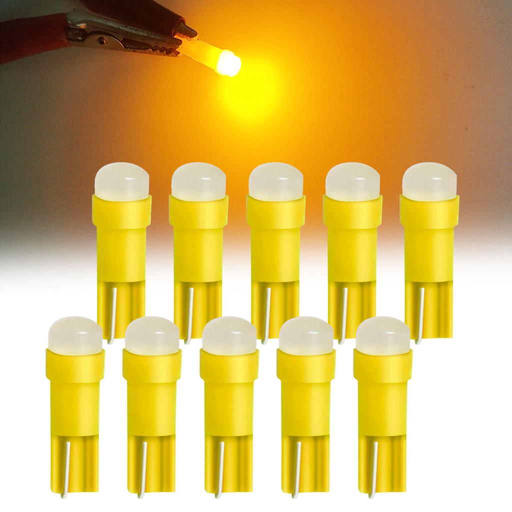 10PCS T5 LED Lights W1.2W W3W LED Car Interior Light Auto Side For Car Turn Signal Dome Door Reading Backup Clearance Lights Back Up Lights 1