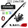 Carbon Sea Fishing Rod Set for Long Cast and Boat Fishing