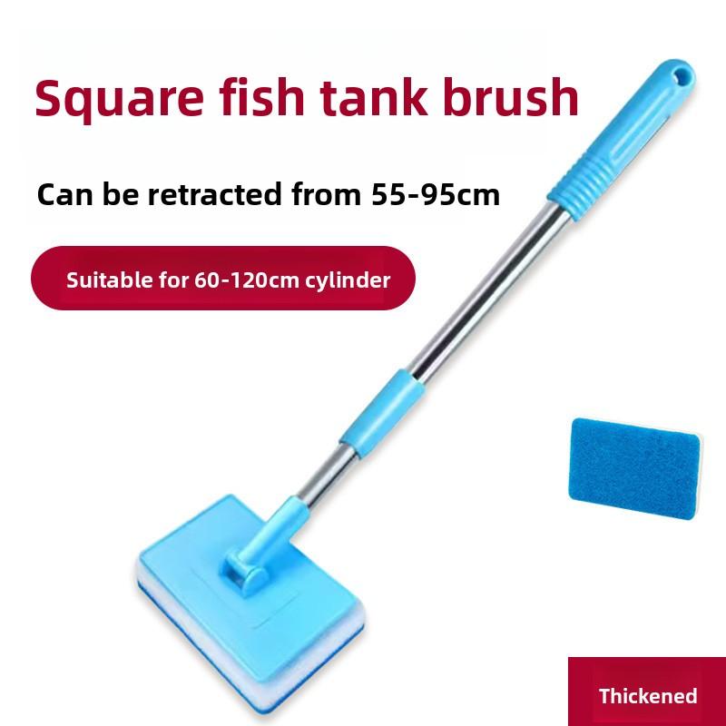 Fish Tank Algae Removal Brush, Fish Tank Brush, Glass Fish Tank Cleaning Brush, Fish Tank Brush, Long Handle of Fish Tank, Clean Without Blind Spots