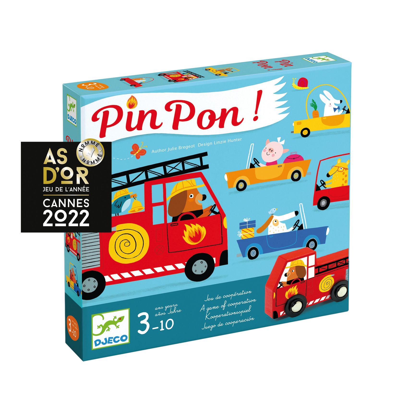 Djeco Pipopipop PIN PON Board Game (Recommended for 3+ years)