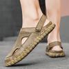 Men Hiking Sandals Outdoor Black Brown Mesh Clogs Wide Palm Slippers Closed Toe Sport Sandals Beach Shoes Large Size