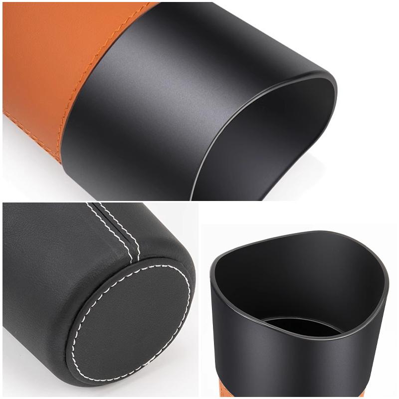 Auto Multifunktion Leder Wasserbecherhalter Aufbewahrungsbox Eimer Für Citroen C4 C3 C5 C1 C2 Berlingo Celysee Cactus Picasso Aircross