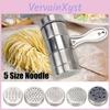 Supplies Noodle Manual Kitchen Maker Making Spaghetti Stainless Steel Press Pasta Machine With 5 Pressing Moulds