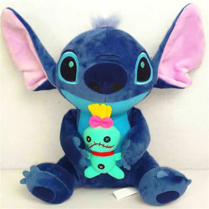 Lindo muñeco de peluche Lilo & Stitch, juguete suave para niños, regalo de Navidad, 23cm