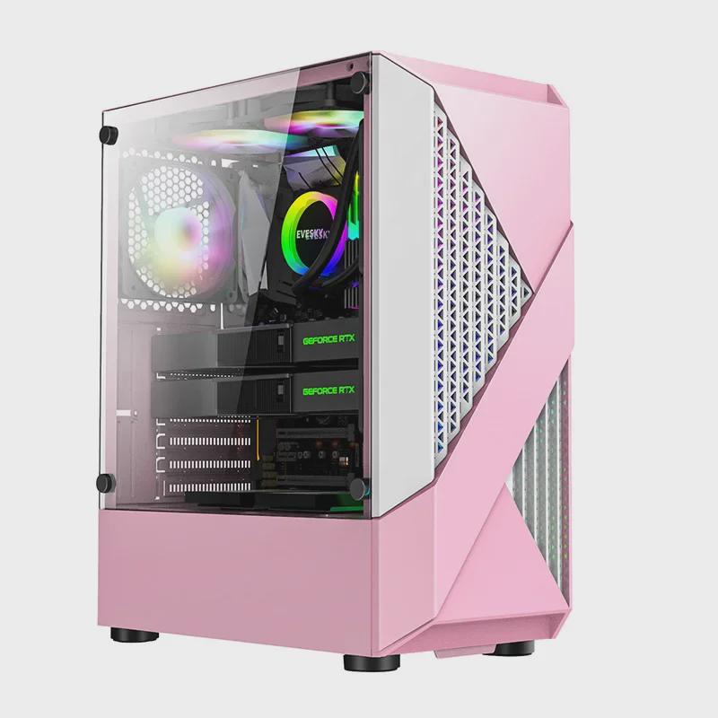 New Mid-Tower ATX Gaming Case with Tempered Glass and Mesh Design