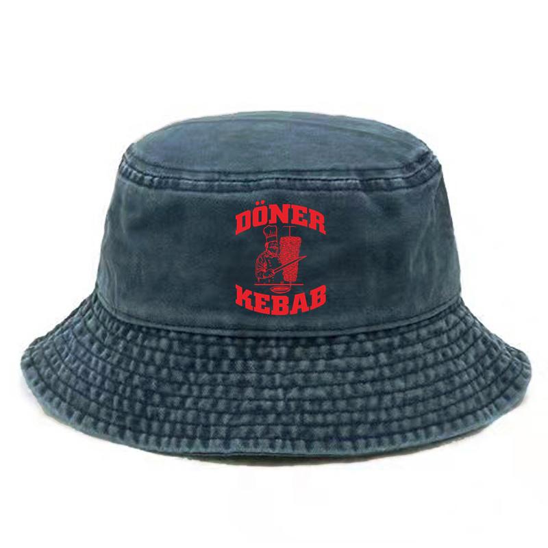 Doner Kebab Bucket Hat Distressed Hats Cap Washed Men Retro Outdoor Summer Doner Kebab Cap Bob Panama Caps