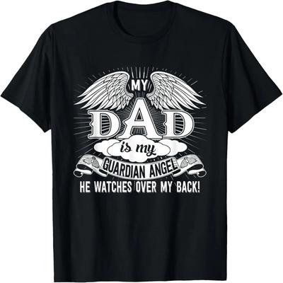 Mein Papa ist mein Schutzengel Vatertag Für Männer Frauen T-Shirt