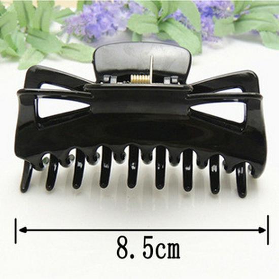 Large Black Bath Claw Hair Clip - Dafa Hair Accessory