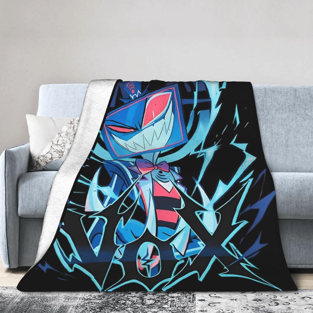Hazbins Hotels Vox Solo Metalldecke Superweiche Kuscheldecke Winter Mädchen Wohnzimmer Reise Büro Tagesdecke