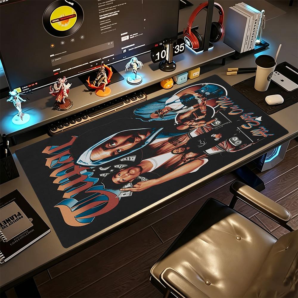 2pac Großes Mauspads Schreibtisch-Mauspad Computer-Schreibtischmatte Rutschfeste Gummibasis Büro- und Gaming-Schreibtischdekoration