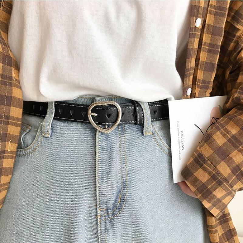 Womens Square Versatile Buckle Belt Perfect For Student Fashion And Wear Casual