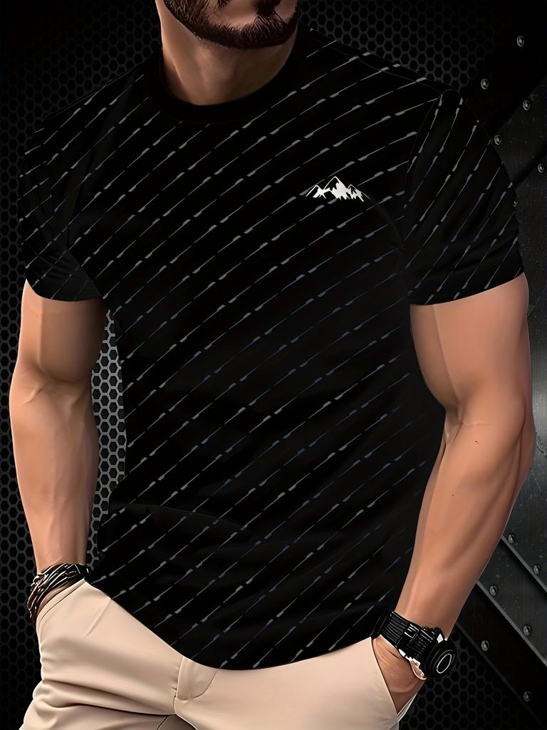 Fashion Men's 3D Printed Graphic T-Shirt Regular Version Crew Neck Short Sleeve Comfort Version T-Shirt