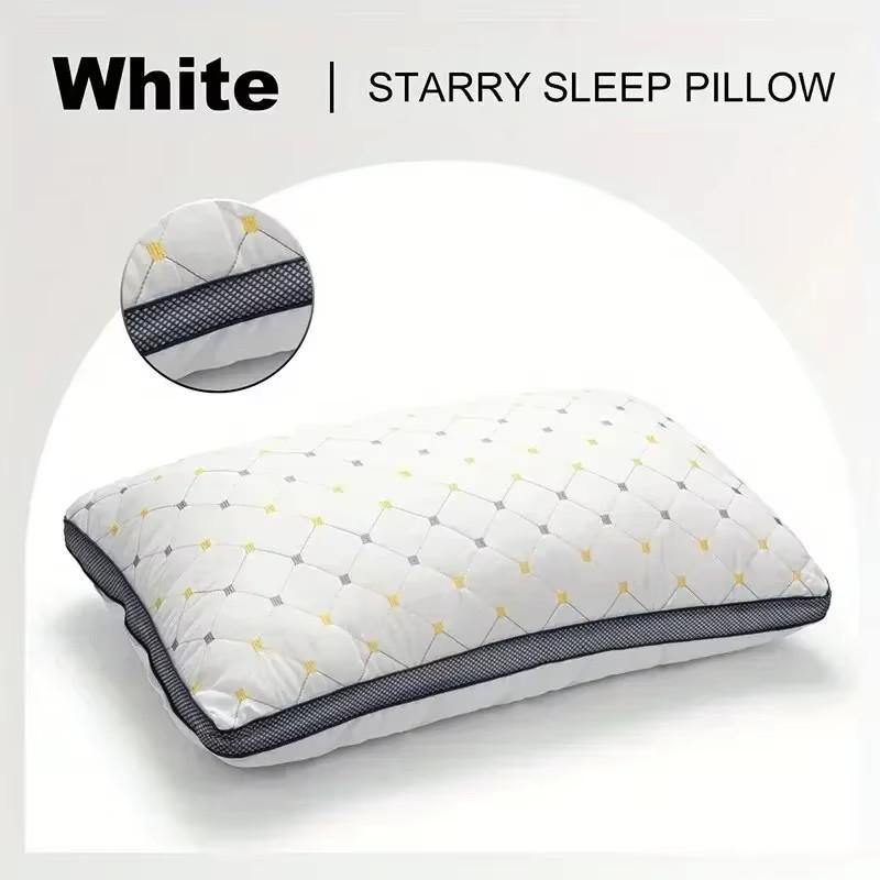 

High rebound pillow core a pair of hotel adult home support cervical spine sleep pillow student dormitory pillow 48 x 74