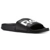 Reebok Classic Slide Simple Sports Comfortable Flat One Strap Sandals Unisex Sandals Black White CN0735