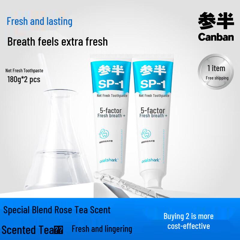 Canban SP-1 Rose Clear Tea Fresh Breath Toothpaste