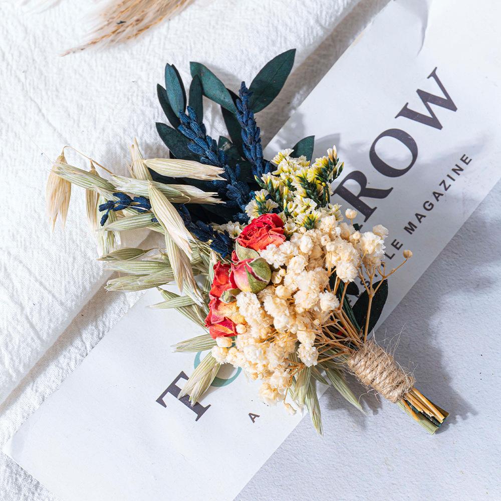 Eternal Flower Mini Dried Flower Bouquet Business Events Gifts Accessories Wedding Souvenirs Multi-Color Optional