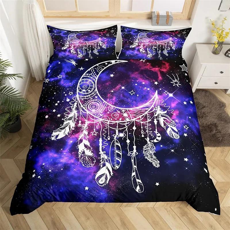 Bohemian Traumfänger Bettwäsche-Set Exotisches Galaxie Bettwäsche-Set Sternbild Twin King Deckenbezug Für Mädchen Teenager Zimmer Dekoration
